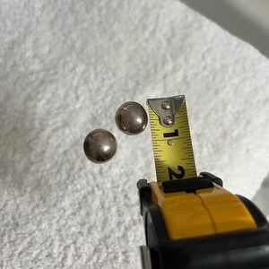 Silver Art Deco Stud Earrings